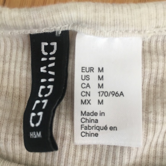 H&M Divided Tan Cold Shoulder Top - Picture 7 of 7